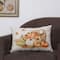 Glitzhome® Faux Burlap Thanksgiving Cornucopia Pillow